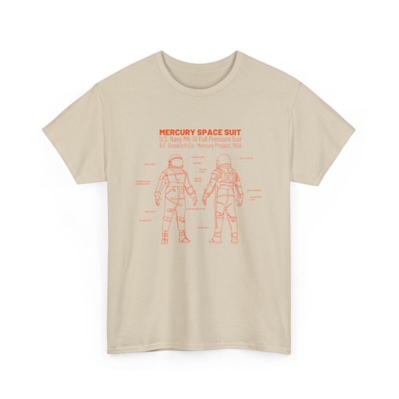 NASA Mercury Mark IV Space Suit T-Shirt - Image 7